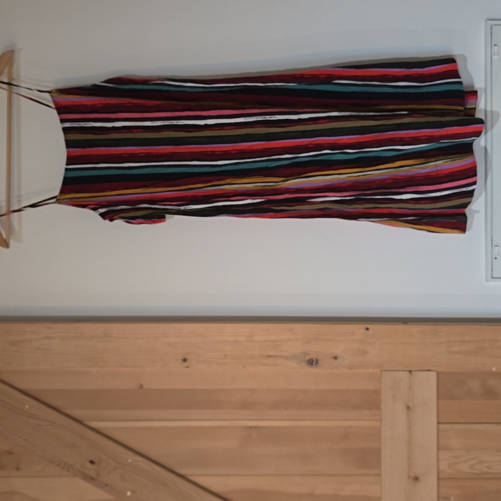 Free People stripe set top and pants colorful